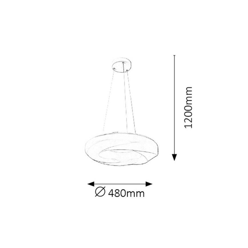 Rabalux - LED Kronleuchter LED/24W/230V weiß